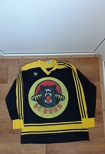 CAMISETA DE HOCKEY SOBRE HIELO SC BERN SUIZA USADA EN JUEGOS CAMISETA VINTAGE TALLA M - Imagen 1 de 6