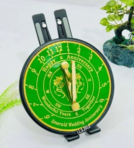 Engraved Happy anniversary wonderful years together emerald wedding anniversary - Picture 1 of 8