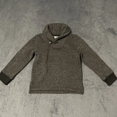 J. Cárdigan de pescador Crewcuts cuello chal suéter niños niños 4-5 gris tejido Foto 1 de 4