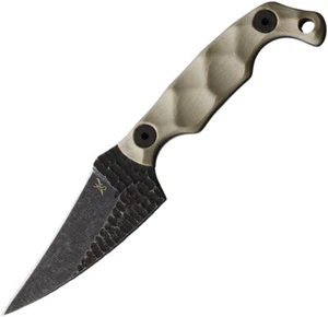 New Stroup Knives Mini Mod 2 Fixed Blade Tan Fixed Blade Knife MINI2-T-G10-S - Picture 1 of 2