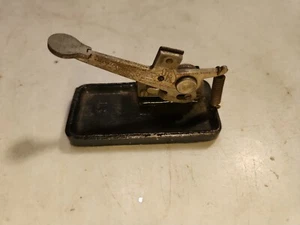 Antique Victor Victrola Fibre Needle Cutter Japanned Cast Iron Base Patent Works - Picture 1 of 8