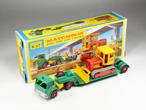 MATCHBOX - KING SIZE - K-17 - Low Loader w/ Bulldozer - Laing - En boite - Imagen 1 de 19