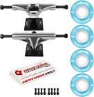 Skateboard Cruiser Trucks And Wheels Package 83A Soft Wheels - Abec 5 Bearings