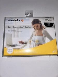 Medela Easy Expression Hands Free Pumping Bra Medium Black Breastfeeding Bra NEW - Picture 1 of 3