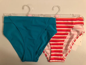 Women PTT Swim Shorts Bikini, Medium, Pink, Green - Picture 1 of 16
