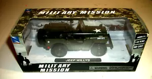 Jeep Willys U.S.A. Army Green 1:32 Diecast Model Car by New Ray - Picture 1 of 8