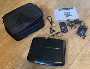 LOGIK Compact 9" 180° Swivel Screen Portable Car DVD Player + accessories + bag - Picture 1 of 6