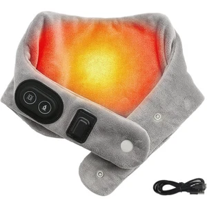 Electric Heating Pad Neck Pain Relief Warmer Hot Therapy Massage Neck Wrap - Picture 1 of 9
