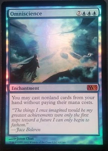 Omniscience M13 PREMIUM / FOIL VO - English M13 Omniscience - Magic mtg NM - Picture 1 of 1