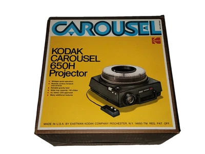 Kodak Carousel 650H Slide Projector, With Slide Tray, Spare Bulb, 2 Remotes,  A+ - Image 1 of 4