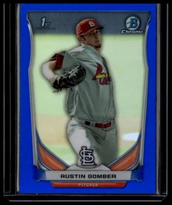 2014 Bowman Draft #CDP109 Austin Gomber Chrome Blue Refractors #/399 - Picture 1 of 2