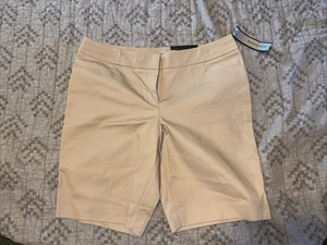 APT 9 Cobblestone Tan Bermuda Shorts Size 12 NWT - Picture 1 of 4