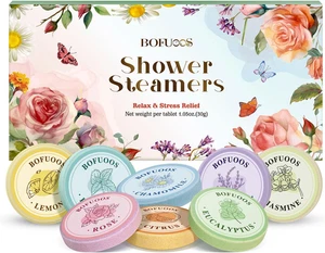 Shower Steamers Aromatherapy – Birthday Gifts for Women Teen Girls Mom, Natural - Picture 1 of 7
