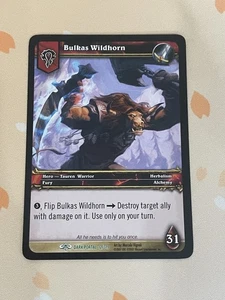 Juego de cartas coleccionables World of Warcaft, Bulkas Wildhorn, Through the Dark Portal 12/319, LP - Imagen 1 de 2