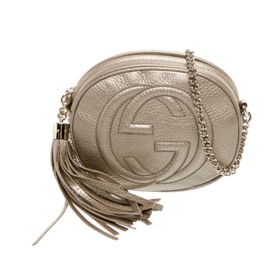 $1190 Gucci Oval Soho Disco Chain Bag Gold Leather Mini - Image 1 of 4