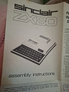 ZX80 ASSEMBLY Instructions + Catalogue ORIGINAL 1980 . - Picture 1 of 23