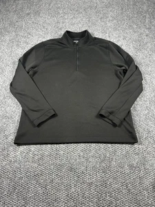 Rhone Pullover Mens XL Black Half Zip Long Sleeve Performance Athletic Sweater - Picture 1 of 8
