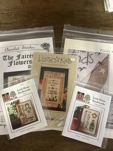 Cross Stitching Patterns Lot Of 5 New! - Picture 1 of 6