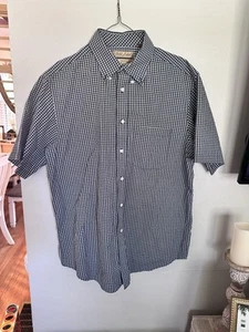Roundtree & Yorke Hemd Herren Large kariert Büro Freizeit Gold Label Kurzarm - Bild 1 von 6