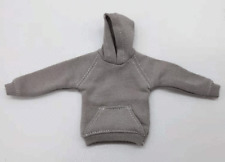 Grey 1/12th Action Figure Clothes Hoodie Model for 6" female&male Doll Toys