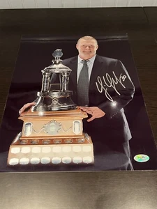 Tim Thomas Signed Autographed 11x14 Photo Bruins Vezina Trophey PSA/DNA COA - Picture 1 of 4