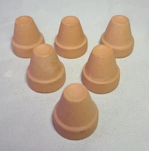 Terracotta Thimble - Tan - Lot Of 6 - Picture 1 of 3