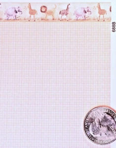 Parte de casa de muñecas - escala 1:24 Itsy Bitsy - Zoo Animal Border/Blue & Tan Field - Imagen 1 de 1