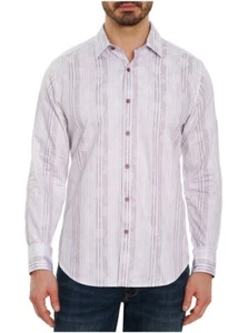 Robert Graham Stunning Floral Stripes Jacquard Men's Shirt M L XL NEW $248 - Picture 1 of 7