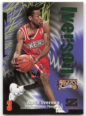 SkyBox Z-Force #100 1997-98 ¡Allen Iverson Philadelphia 76ers!!! Foto 1 de 2