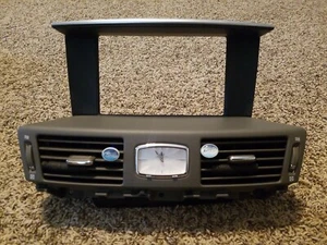 11-17 INFINITI M37/Q70/M56 CENTER DASH DISPLAY SCREEN BAZEL W/CLOCK P10751B34000 - Picture 1 of 12