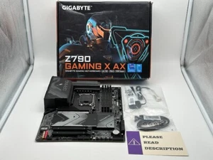 GIGABYTE Z790 GAMING X AX LGA 1700 Intel Z790 ATX Motherboard READ/FOR PARTS - Photo 1/9