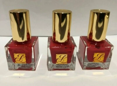 3 x ESMALTES DE UÑAS ESTEE LAUDER COLOR PURO 10 CORAL CALIENTE 0,17 OZ cada uno 100 % auténticos Foto 1 de 3