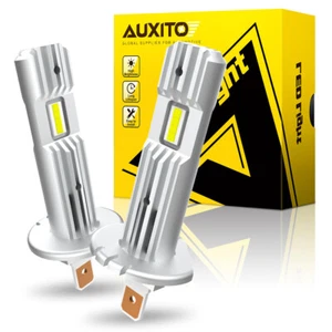 2x AUXITO H1 LED Headlight Bulbs Conversion Kit High Low Beam 6500K Super White - Picture 1 of 20