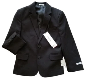 Calvin Klein Boys 2 Button Suit Jacket Size 6 - Black - Picture 1 of 5