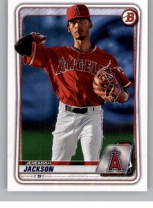 2020 Bowman Draft #BD-169 Jeremiah Jackson Angels