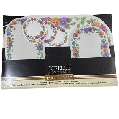 Vintage Corelle Coordinates 10 Piece Tabletop Set Placemats New In Packaging - Image 1 of 4