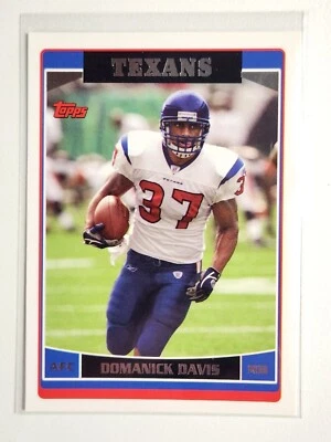 2006 Topps Football Domanick Davis #228 Houston Texans - Image 1 of 2