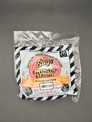 1992 Looney Tunes Quack Up Cars McDonalds Toy Bugs Bunny Sedan Under 3 - Изображение 1 из 4