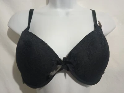 Nuevo con etiquetas Sujetador convertible con aros de encaje negro fucsia talla 40C negro Foto 1 de 4