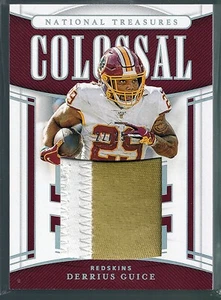 2019 Panini National Treasures Colossal Materials Prime #CM-19 Derrius Guice - Picture 1 of 3