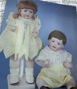 Hilda Doll Pattern Boy Rompers Girl Dress for Plump 19 inch Tall Toddler Dolls V - Picture 1 of 7