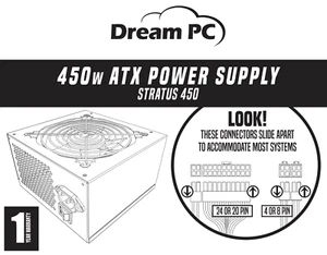 Fuente de alimentación Openbox/Nueva ATX para computadora de escritorio 20 24 pines 20+4 pines 4+4 8 pines - Imagen 1 de 8