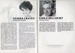 Gemma Craven Emile Belcourt South Pacific Prince of Wales Theatre Programme 1988 - Picture 1 of 6