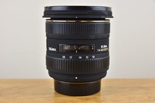 Sigma 10-20 mm weitwinkelobjektiv 1:4-5,6 ex hsm für nikon kameras mit kapseln & tasche