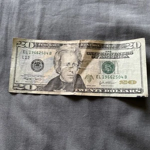 $20 Reverse Birthday Note 1966-25-04 (04/25/1966) S/N EL 19662504 B Circulated - Picture 1 of 10