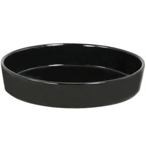 Japanische Ikebana Vase Suiban 12"D Keramik schwarz Bonsai Blumenbehälter Topf Tablett - Bild 1 von 1