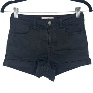 Pacsun Black High Rise Super Stretch Shortie Shorts Size 25 - Picture 1 of 11