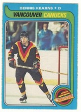 1979-80 O-PEE-CHEE # 76 DENNIS KEARNS VANCOUVER CANUCKS OPC HOCKEY - LOOK !!!