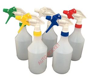 5 x Trigger Spray Bottles 750ml, Amazon Multi Colour chemical resistant heads - Picture 1 of 1