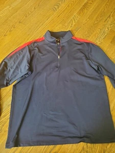 Oak Hill Country Club ANTIGUA GOLF XXL Pullover Jacket w/Acorn Logo Navy And Red - Picture 1 of 4